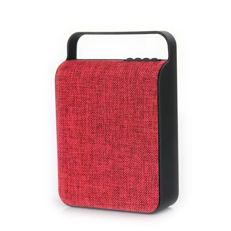 Retro Canvas Bag with Mini Bluetooth Speaker Design