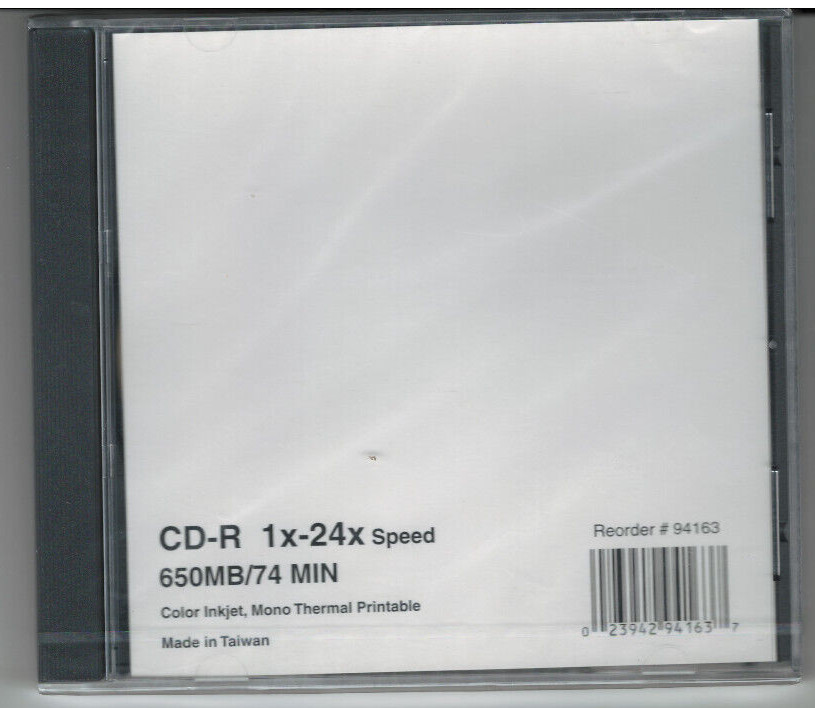 CD-RW 650MB 74 min  Compact Disc Rewritable NEW