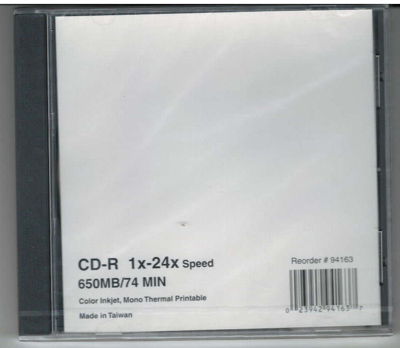 CD-RW 650MB 74 min Compact Disc Rewritable NEW