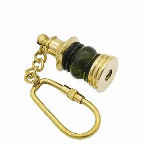 Keychain Lantern Brass Miniature Medieval Handmade Nautical Solid Pirate Gift