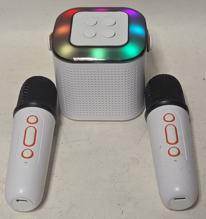 Mini Karaoke Machine for Kids,Portable Bluetooth Speaker with Wireless Microphon