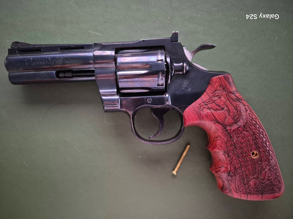 Colt Python grips Old or New E/I frame,Python re-designed 2020,Handmade Thailand
