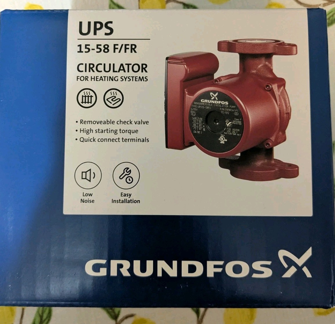 Grundfos UPS 15-58 FC Circulator Pump (59896341)