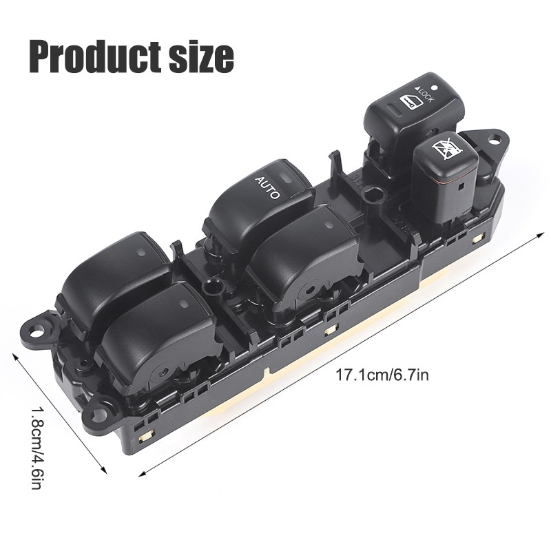 Left Driver Master Electric Power Window Switch For Toyota Highlander 2001-2007