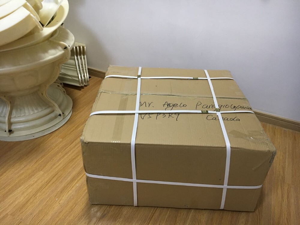 Concrete Outdoor Planter Plastic Mold Large Flower Bonsai Ornate Pot Cast Moulds