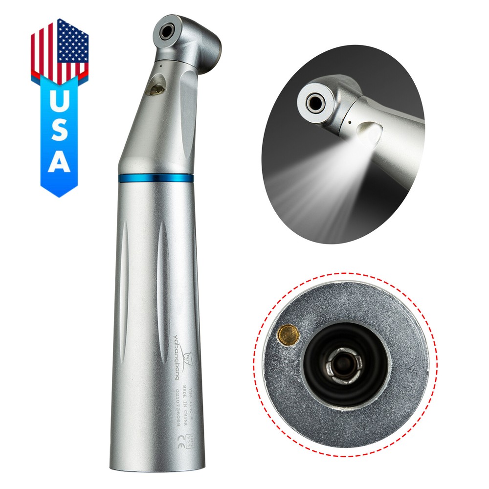 Dental E-generator LED Low Speed Contra Angle Handpiece Inner Push Button Yabang