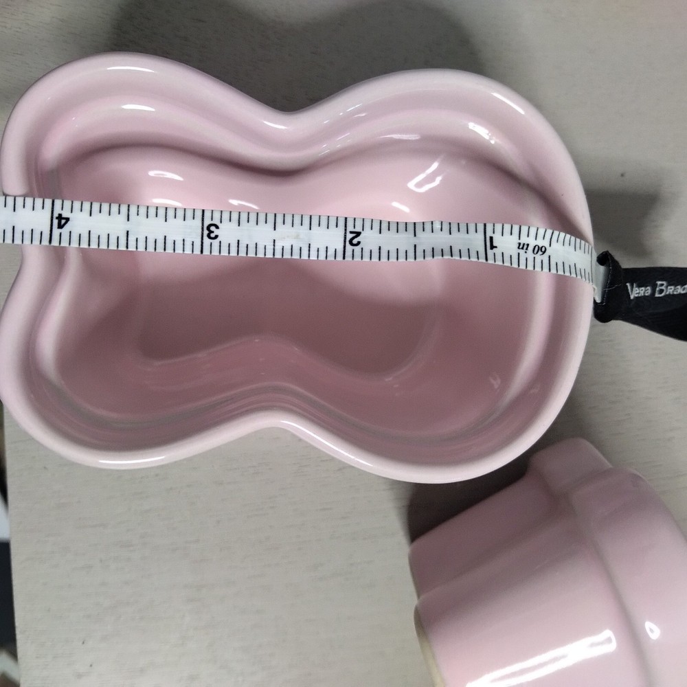 Pink Rabbit Shaped Baking Casserole Dishes - Easter - Bunny Ramekins