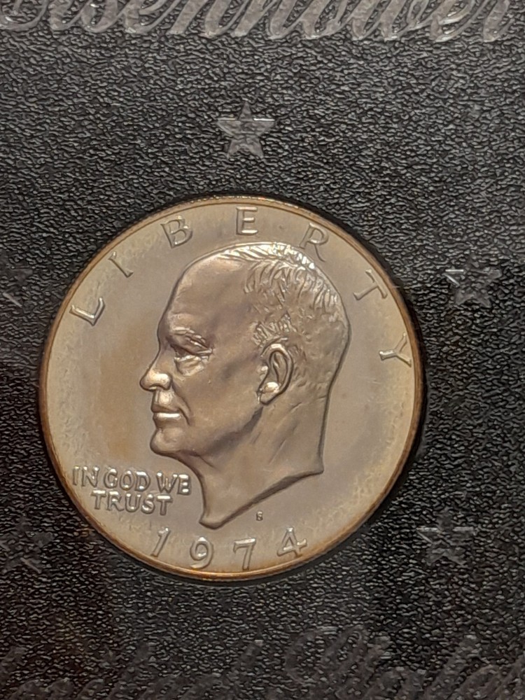 1974- S Eisenhower Silver Dollar Proof 40% Silver