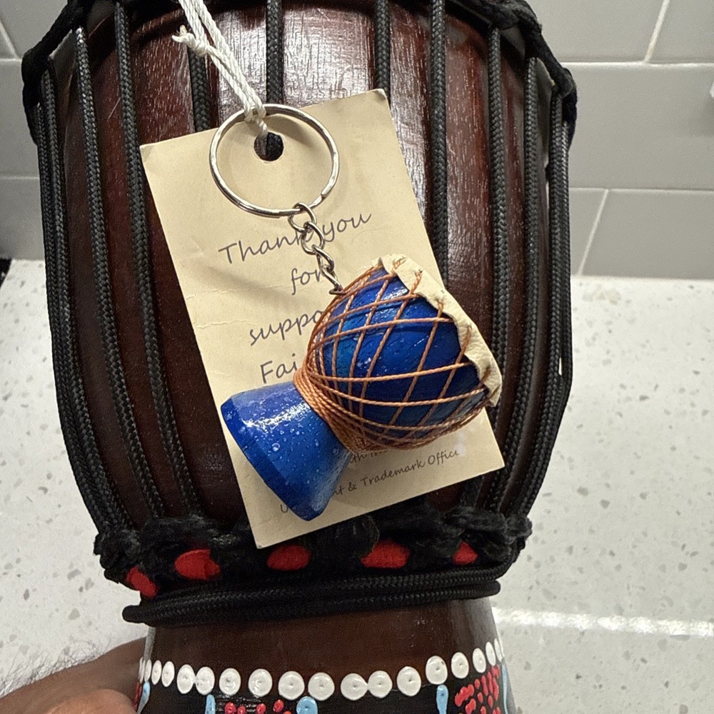 Djembe Drum – African Bongo Congo Style Drum – 12" High Solid 12" High Painted