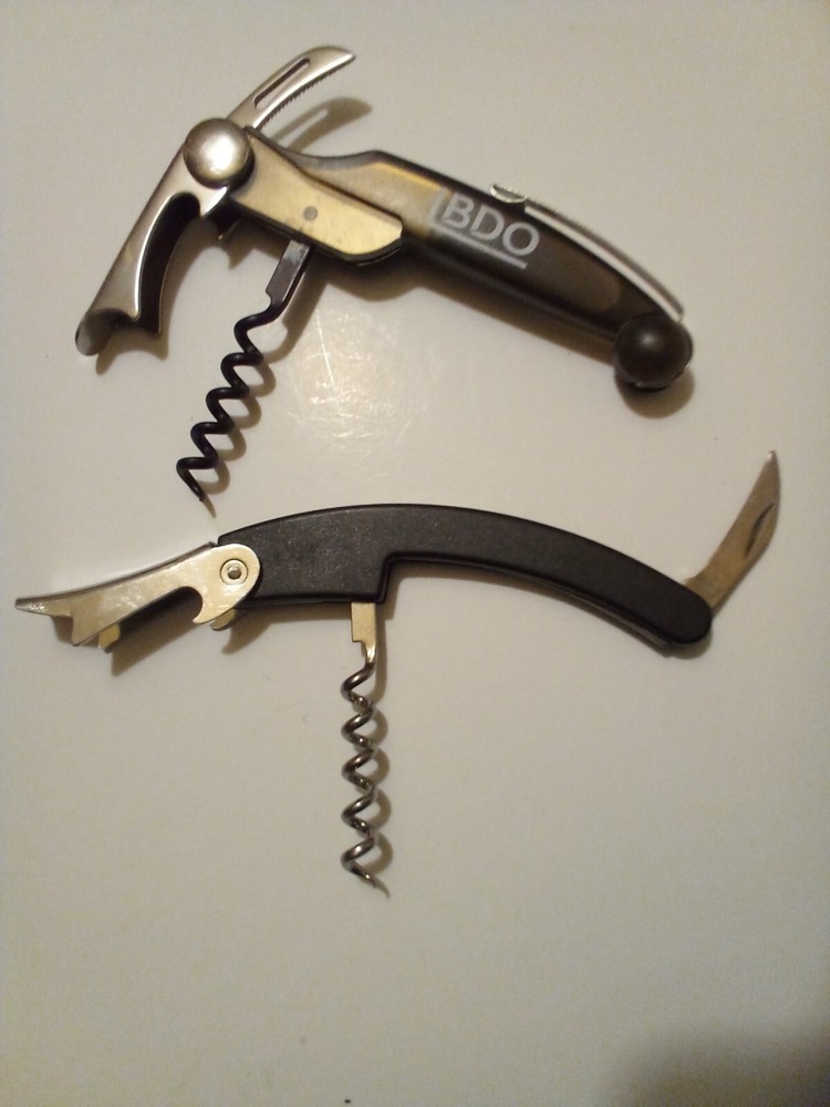 2 Bottle Openers Black Unsealed New 