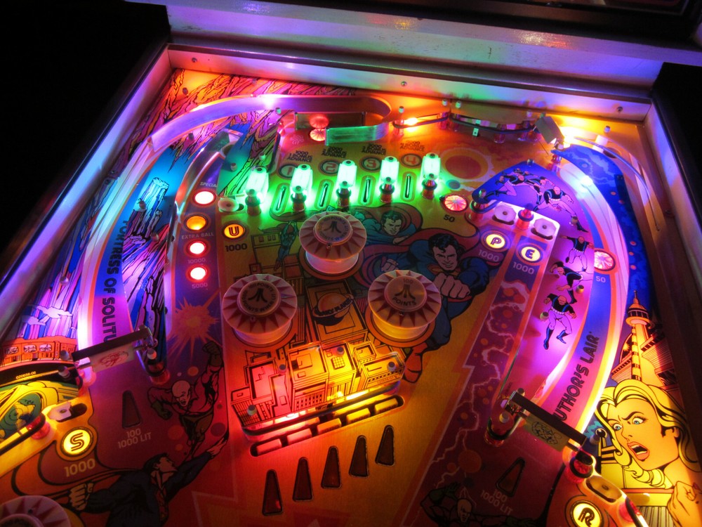 SUPERMAN - NON GHOSTING Lighting Kit custom SUPER BRIGHT PINBALL LED KIT