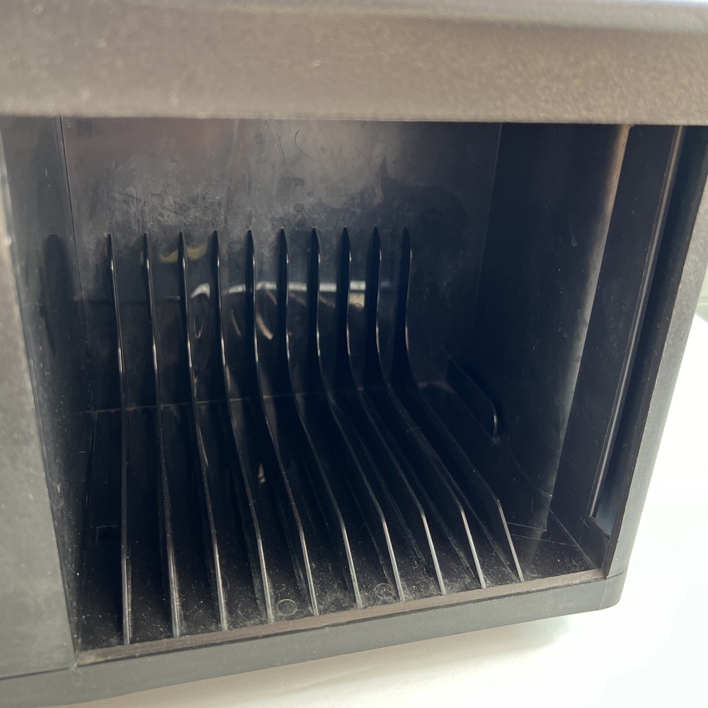 Alpha 48 CD Carousel Holder Spinning Compact Disc Storage Black Tower Rack Case