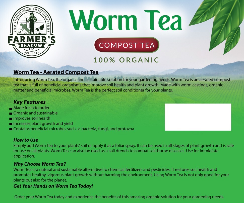 Worm Tea 8 Oz