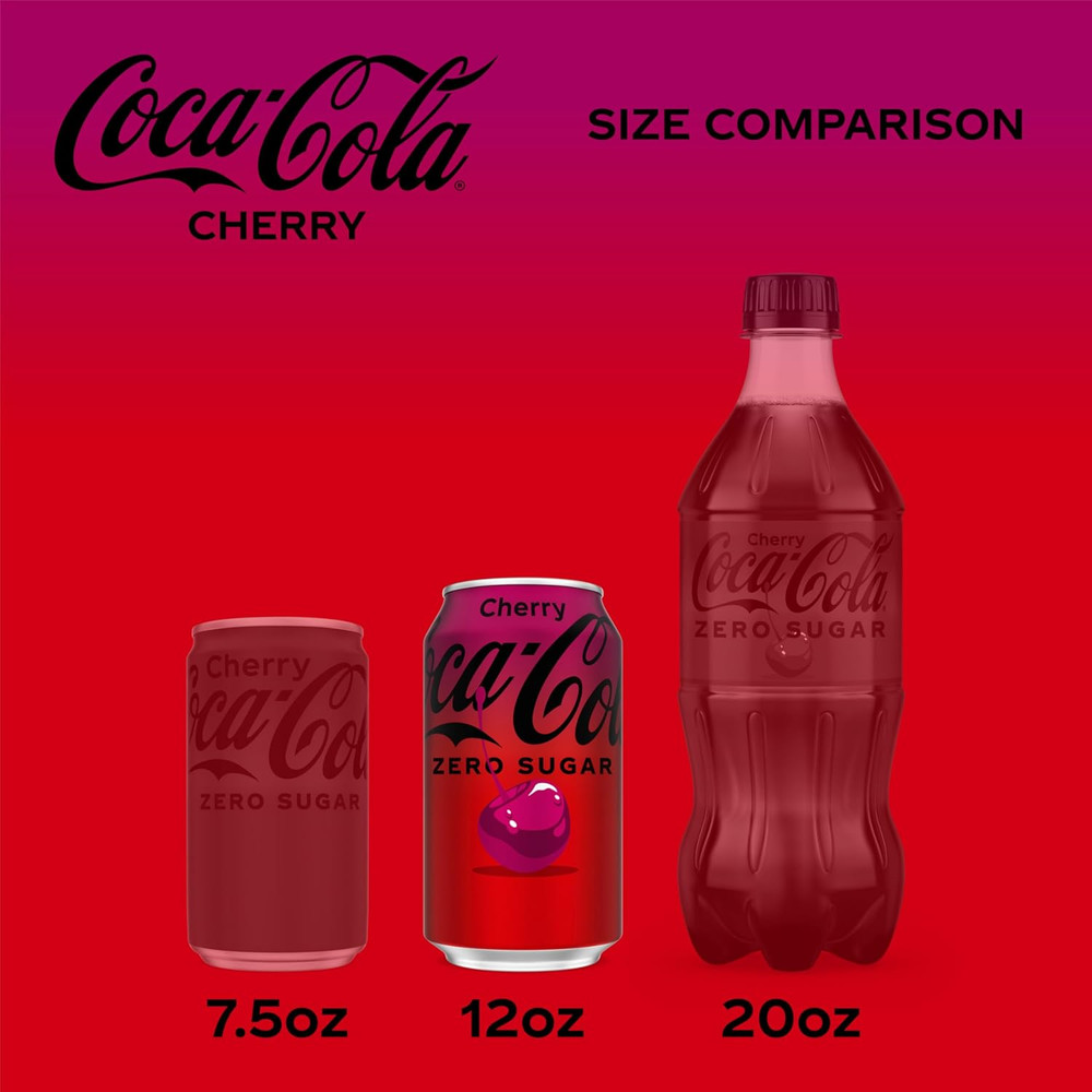 Cherry Zero Soda, 12 Fl Oz (Pack of 12)