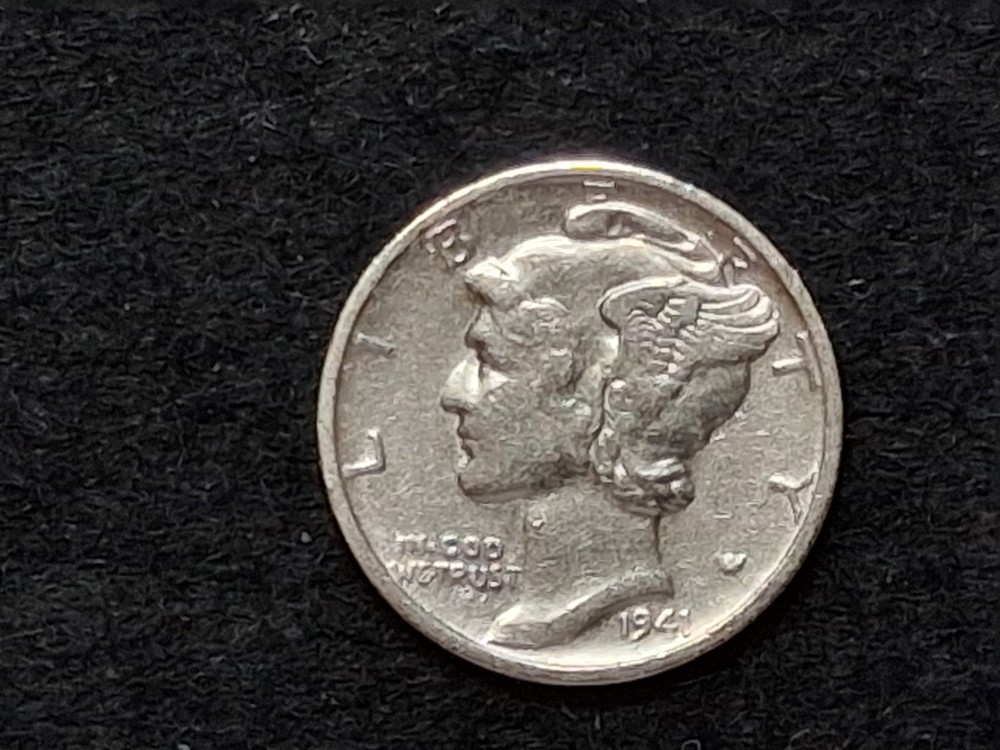 1941 S Mercury Dime