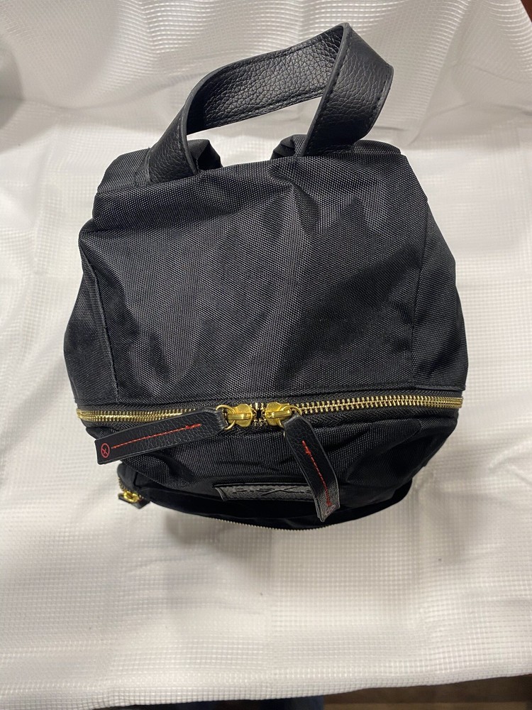 Plexus Brand Backpack, Black W/Gold Hardware.