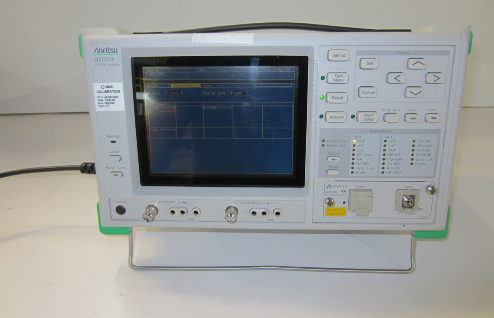ANRITSU MP1550A PHD/SDH ANALYZER OPTION 01; 02; 03; 04
