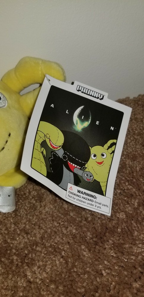Phunny Alien Face Hugger Plush New yellow