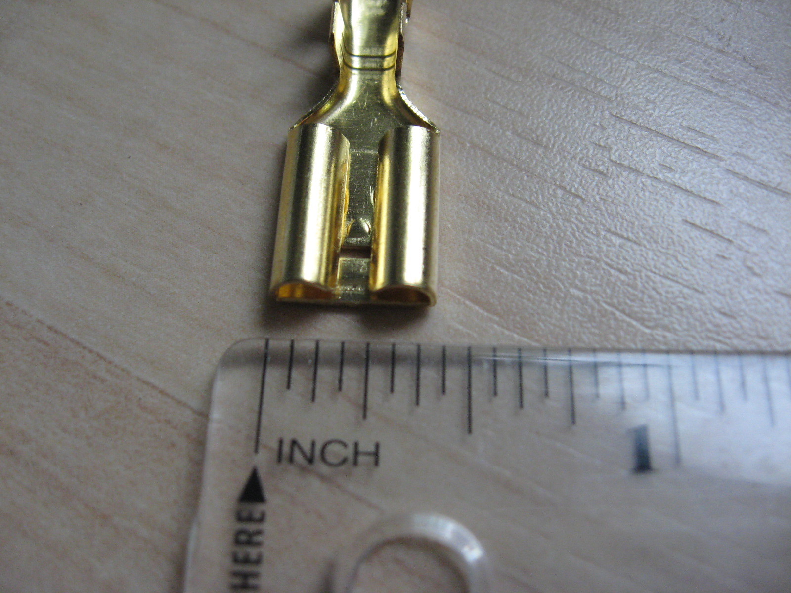 Lot (5) Crimp Terminal Connector Brass 9.5mm 3/8" Female 10-6AWG #E83AD