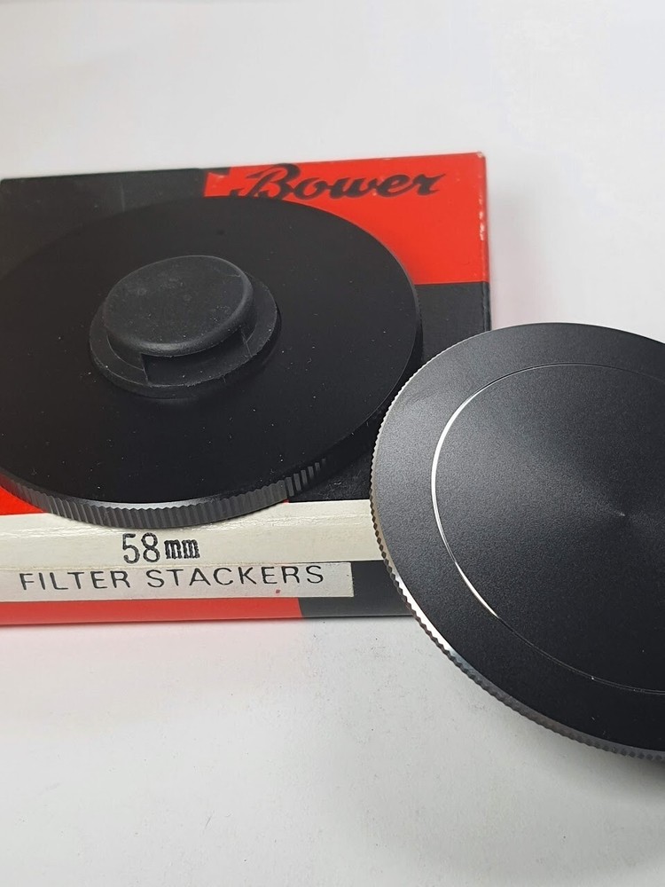 58mm Metal Stack Filter Cap Set To Stack Protect Store Case 58 mm E58 Japan E-58