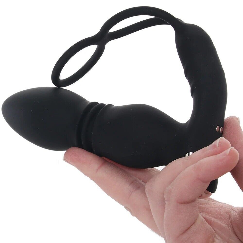 Ass-Sation Wireless Remote Control Thrusting Power Anal Butt Plug Vibrator