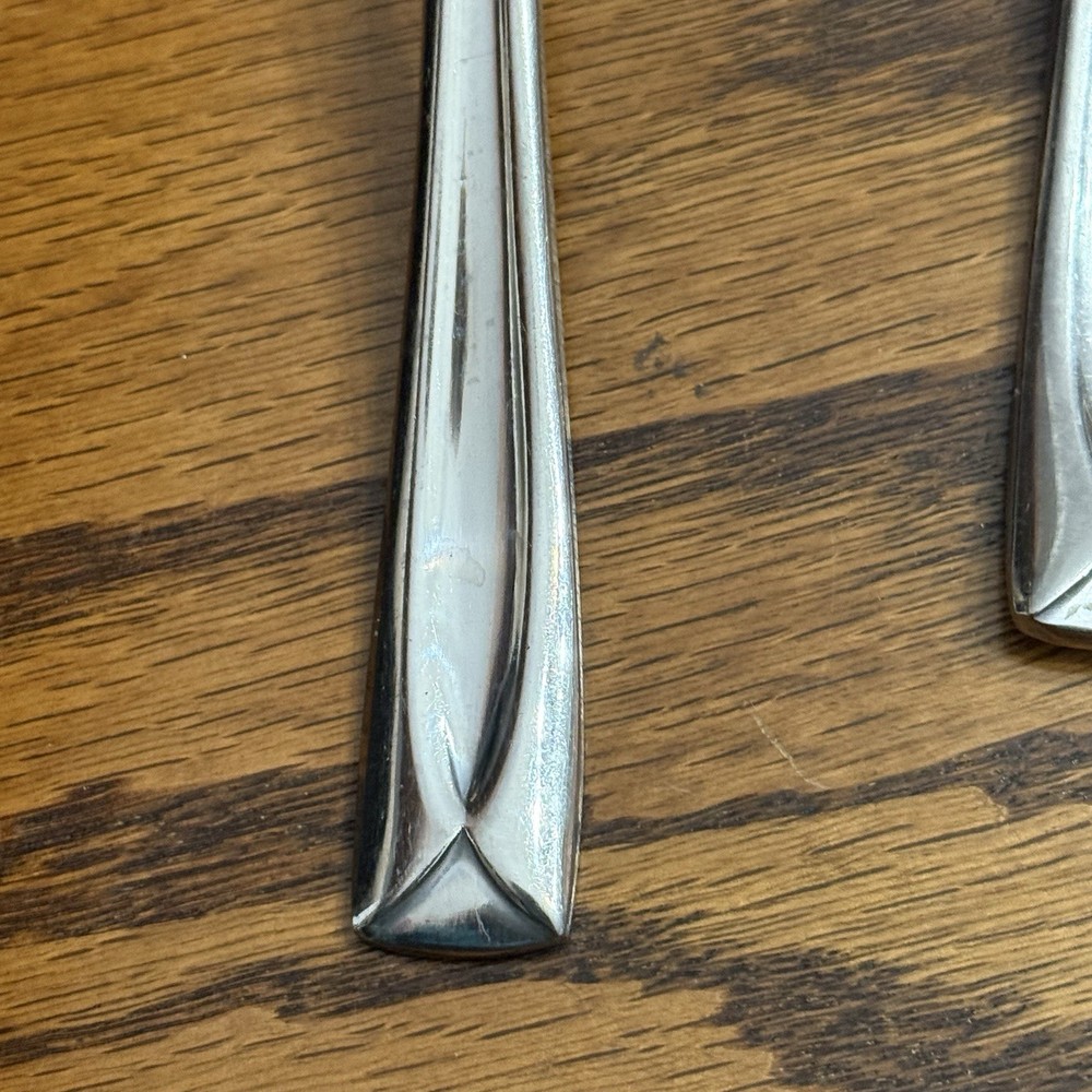 Oneida Lincoln 2 Serving Fork Spoon 8 1/2” Stainless Flatware