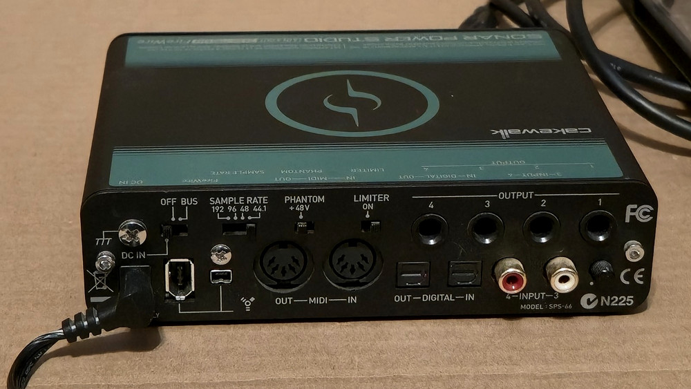 Cakewalk Sonar Power Studio SPS-66 with AC Adapter, Installation Disc, Firewire