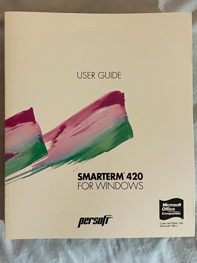 Persoft Smarterm 420 Software For Windows Multi Lingual Version - Used