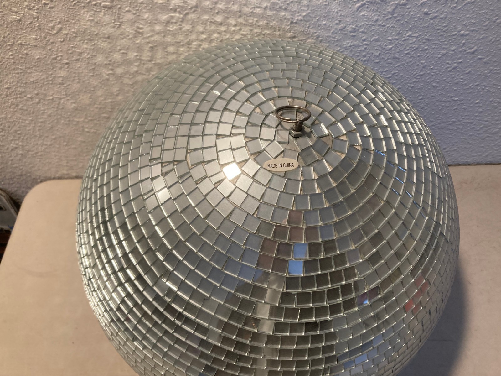 16” Disco Light Mirror Ball with Hanging Ring