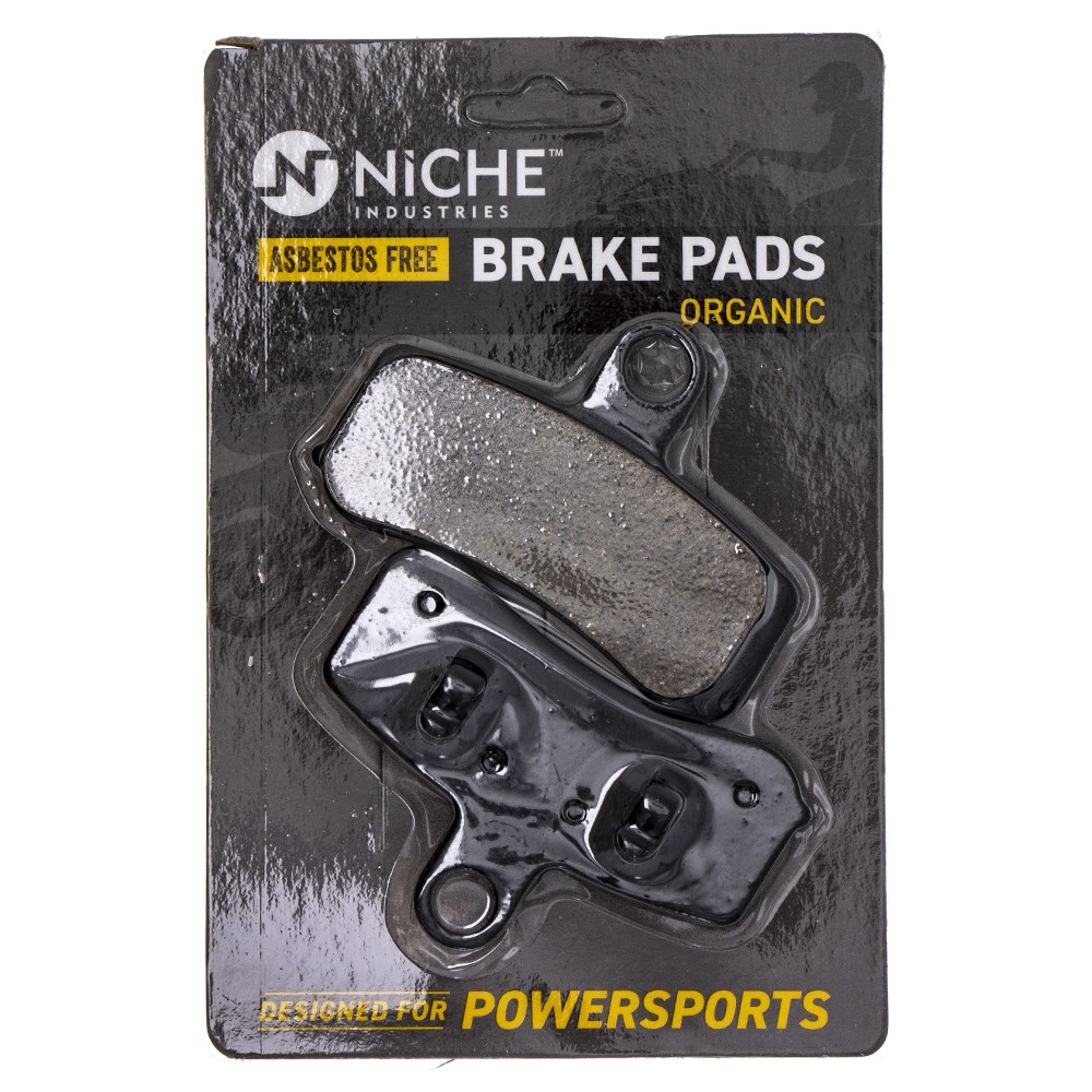 NICHE Brake Pad Set for Harley-Davidson Dyna Softail Rocker Front Organic