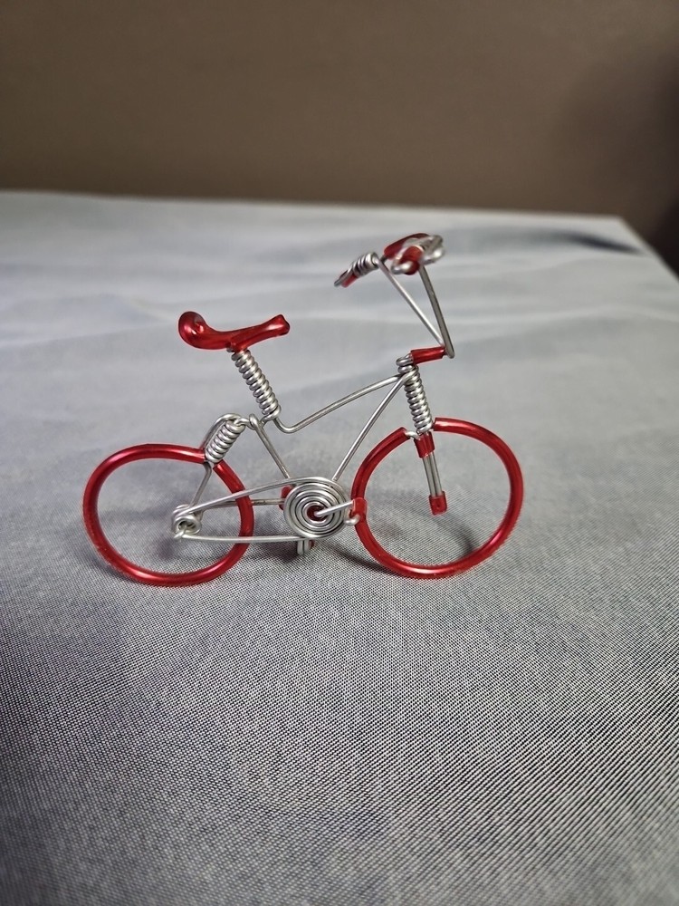 Wire Art BMX Bicycle Hand Made Red