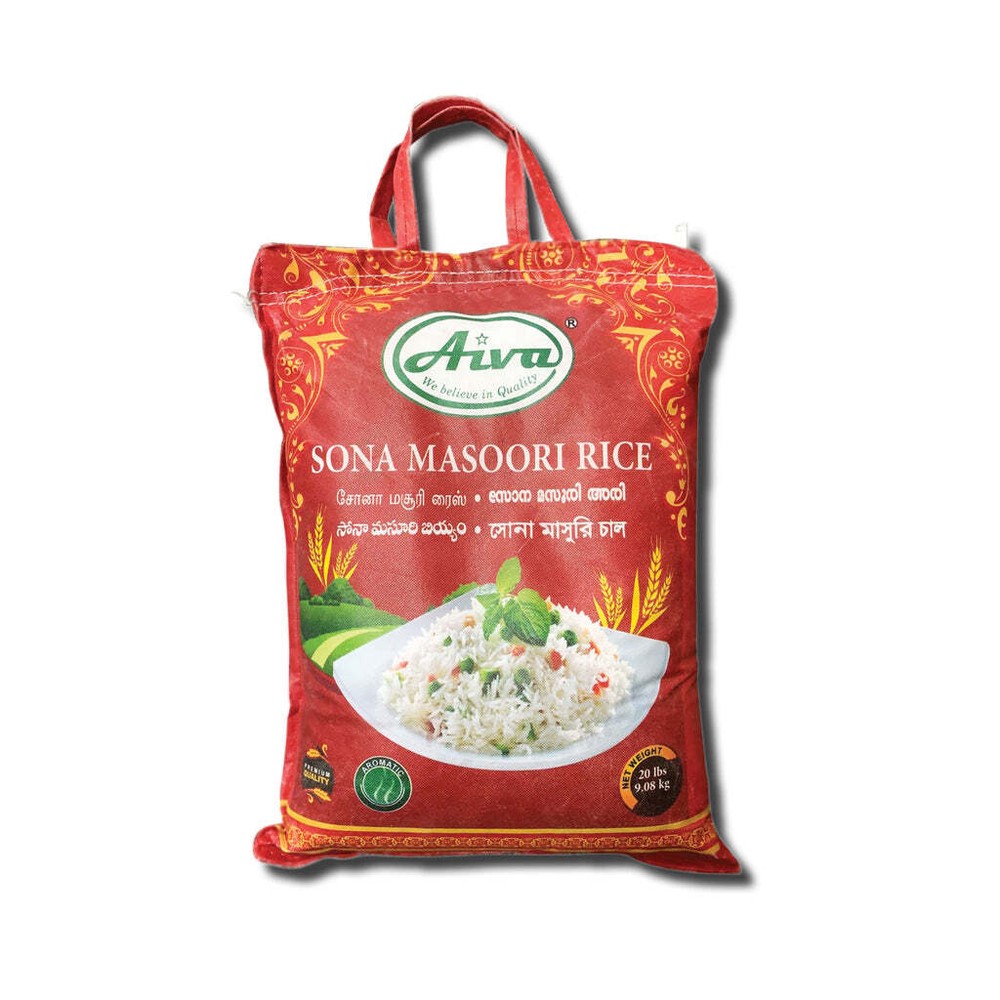Aiva Sona Masoori Rice - 20 LB