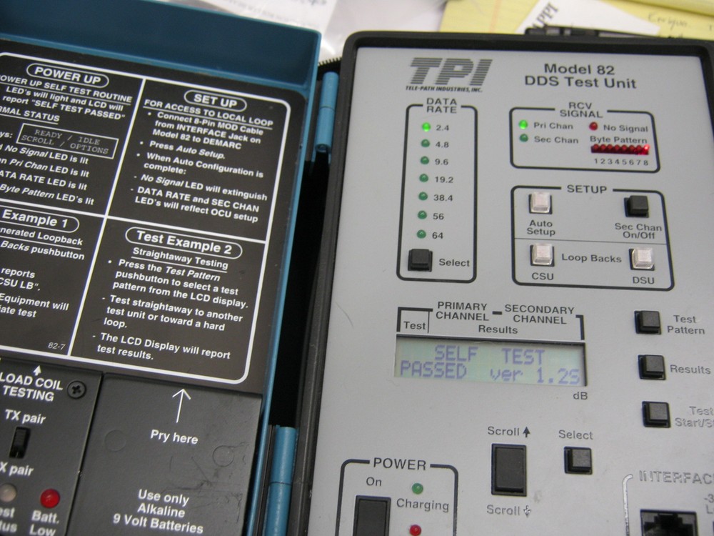 TPI MODEL 82 DDS 4 WIRE LOCAL LOOP TEST UNIT