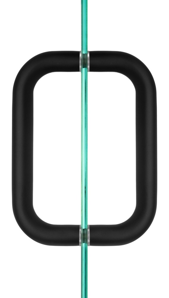 8" Oiled Rubbed Bronze Pull Handle Back to Back Frameless Shower Glass Door