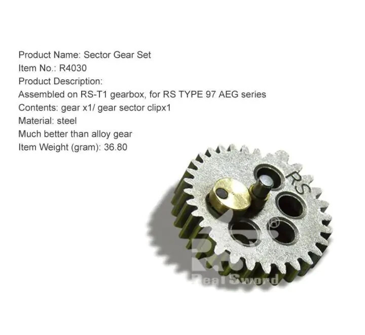 Real Sword Airsoft Sector Gear - Type 97 T1  Series