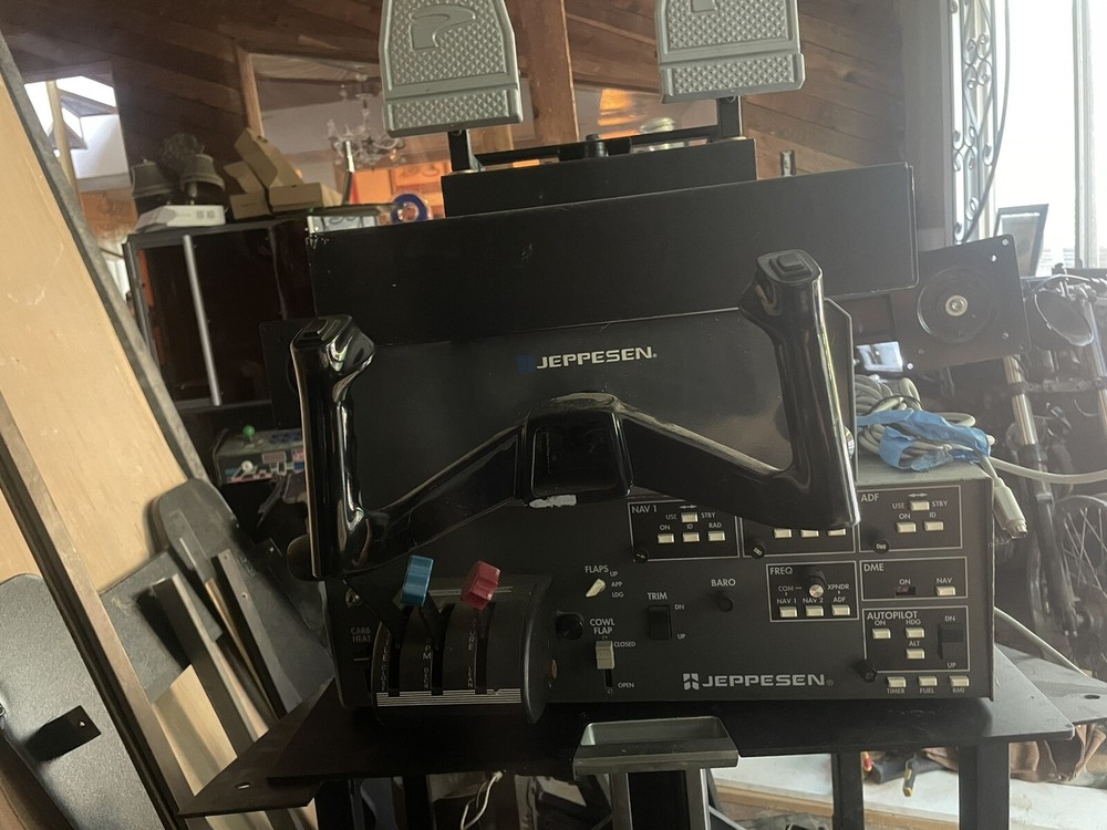 Jeppesen Precision Flight Controls Desktop Yoke Simulator