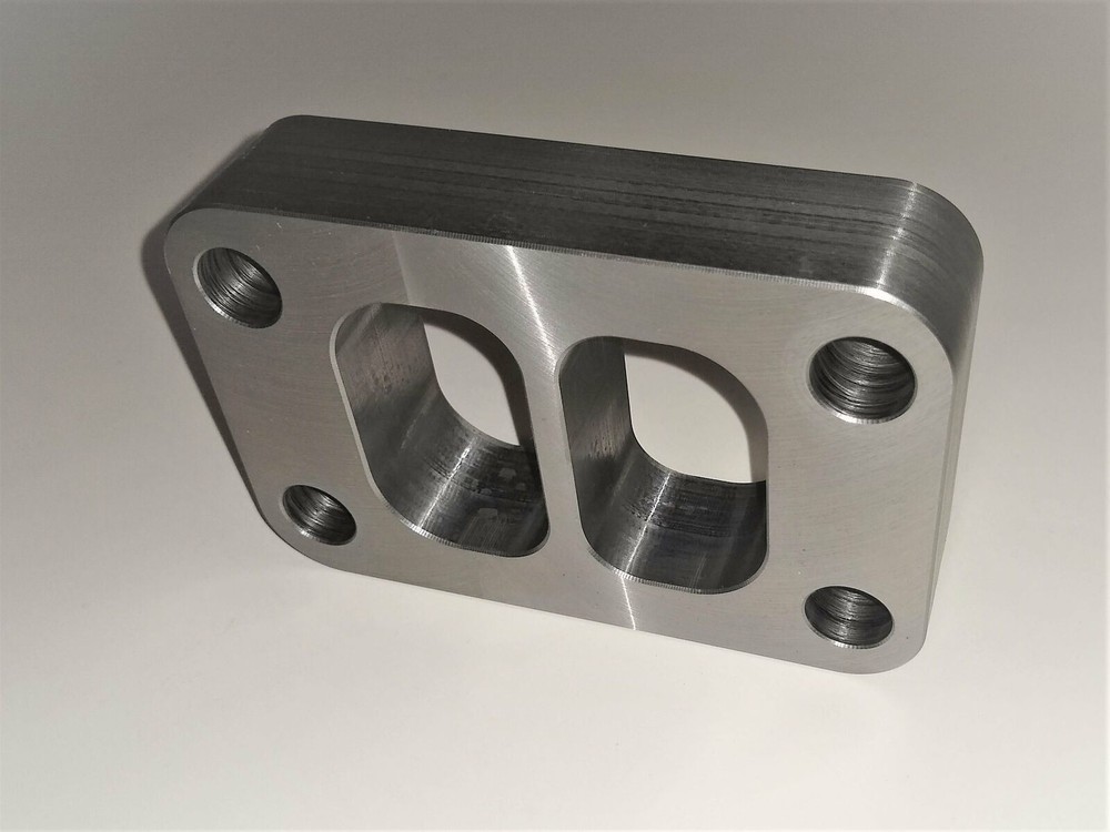 (1" THK) T3 Twin Scroll Divided Inlet Turbo Spacer Flange