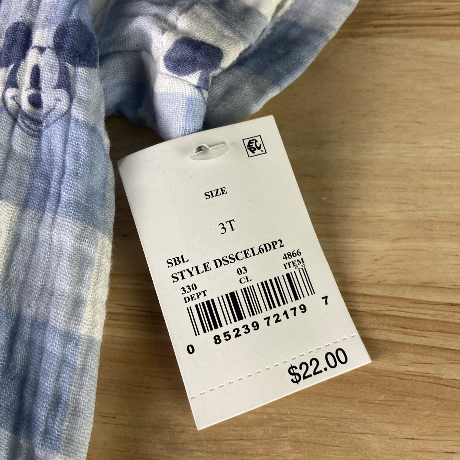 Disney Junior Mickey Mouse Boys Blue 3T Top And Bottom Set NWT