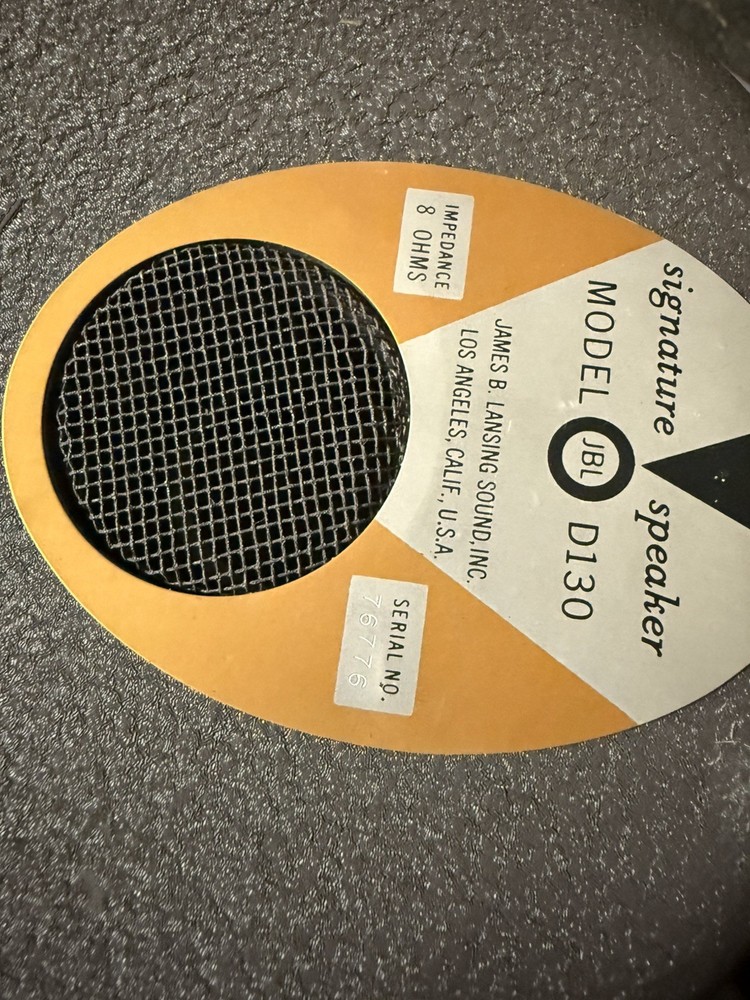 2 JBL D130 15” For Altec Or Jensen