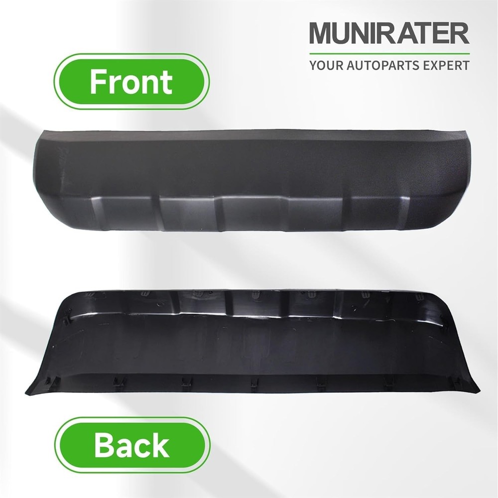 munirater Front Bumper Valance Lower Skid Plate Panel Black Replacement for 2016