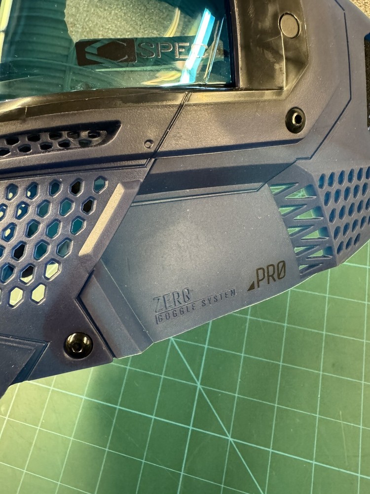 CRBN ZERO paintball goggle system. PRO Navy. MORE Coverage. MINT!