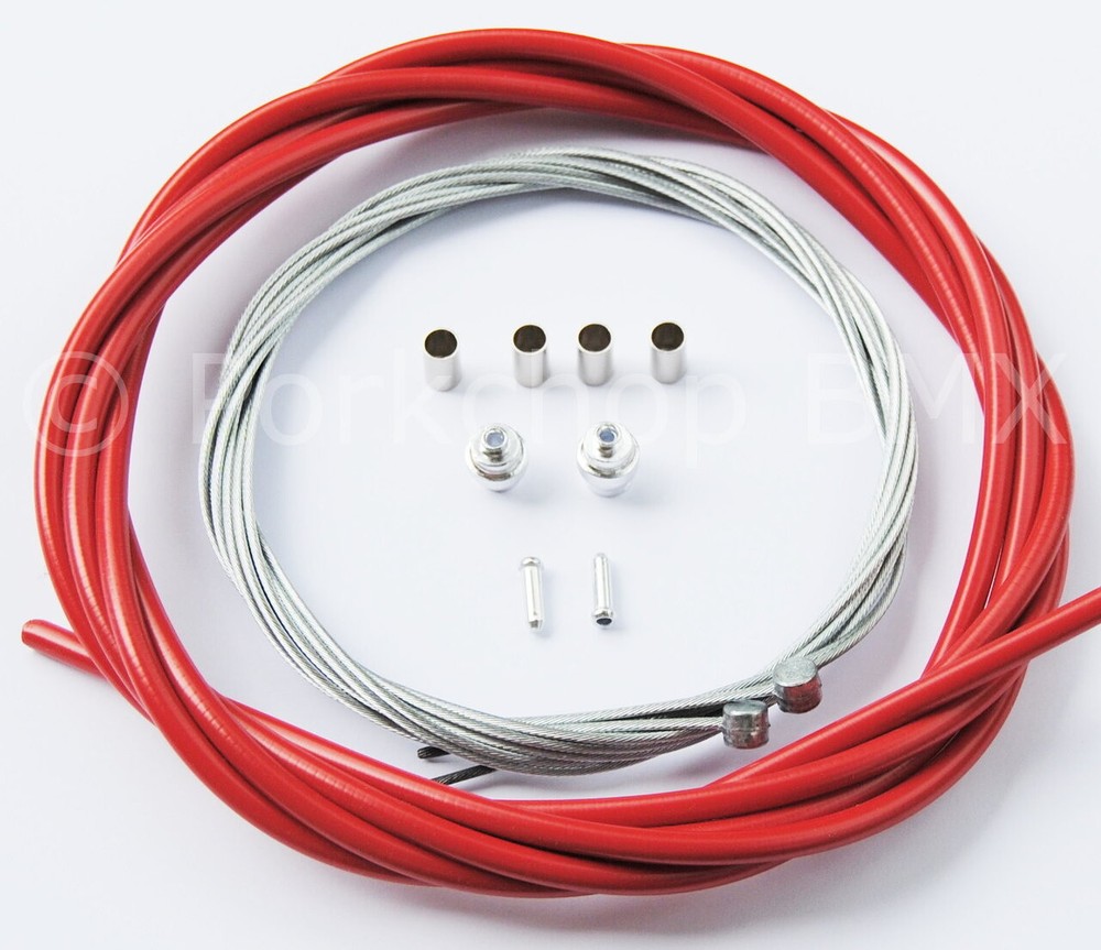 Basic Bicycle Brake Cable Kit for BMX/MTB - RED