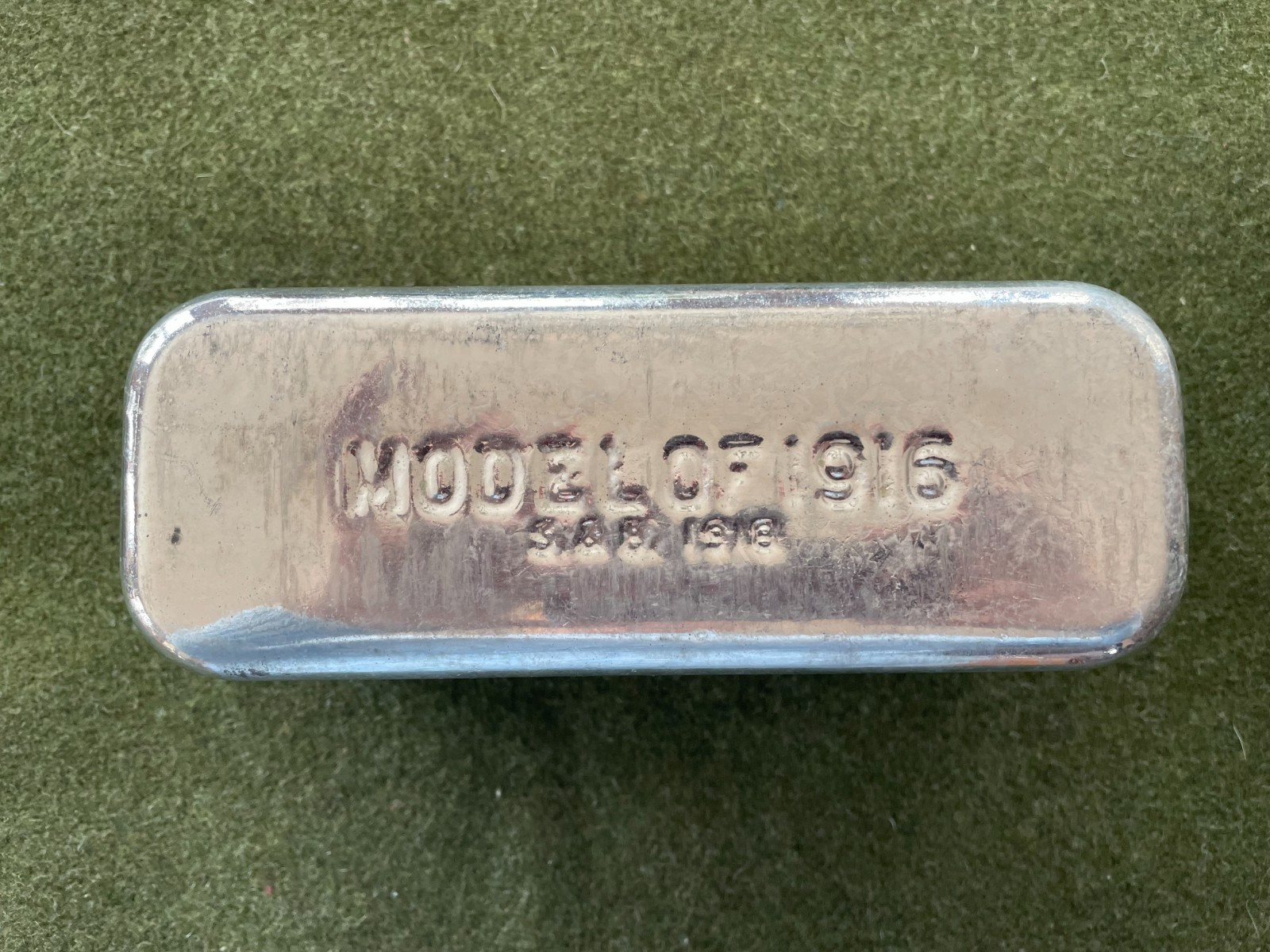 Original WWI Model of 1916 Bacon Tin Can Ration Meat Tin AEF US Army Pristine!