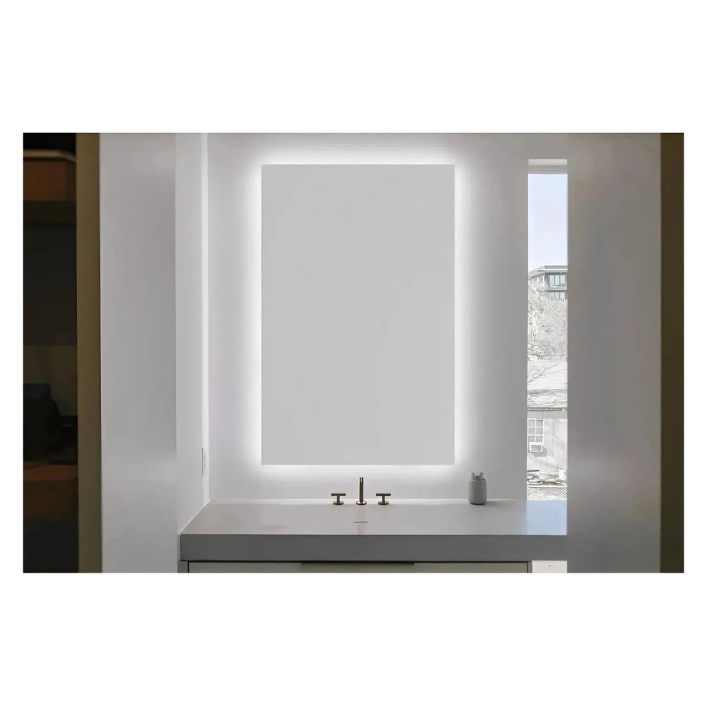ZEPHYRA LED LIGHTED BATHROOM VANITY RECTANGLE MIRROR - 60 x 28