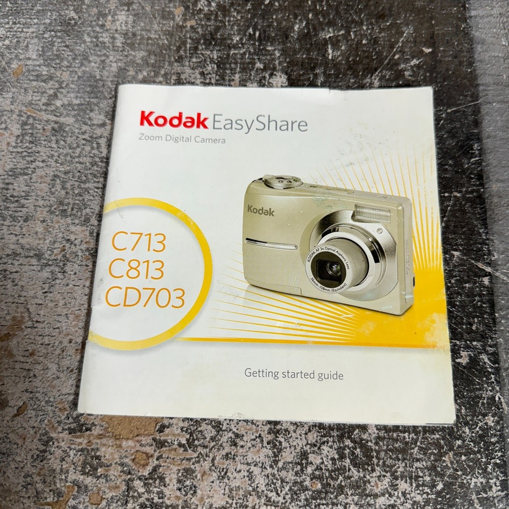 Kodak EasyShare C713 C813 Getting Started Guide