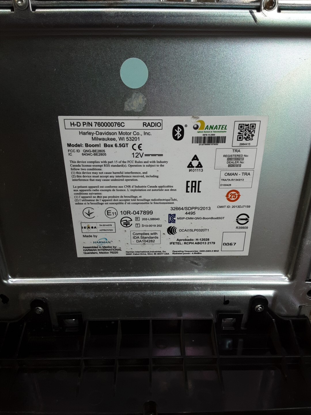 2018 18 17-24 Harley Davidson Ultra Limited Sterio Radio Audio Navigation System