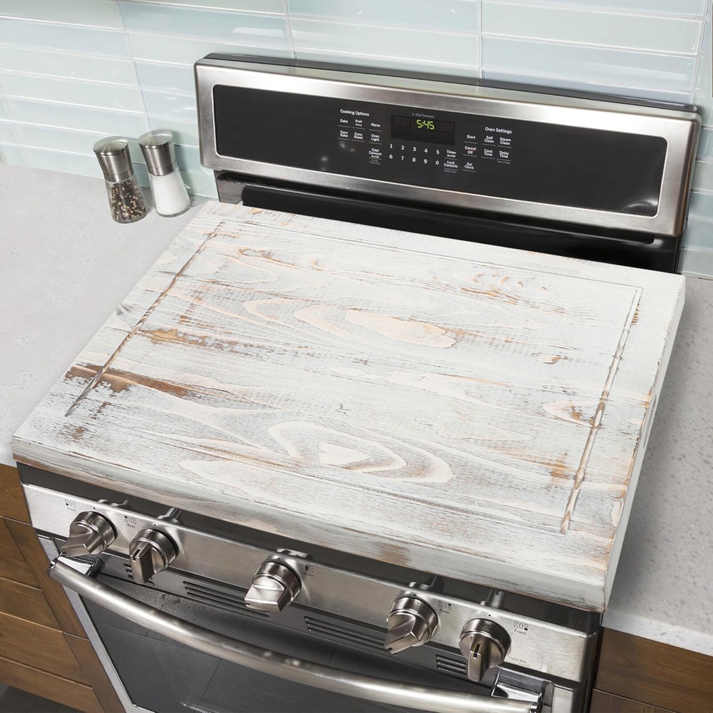 Stovetop Cover Kitchen Rectangular Serving Tray Tabletop Dish Display 29" x 22"