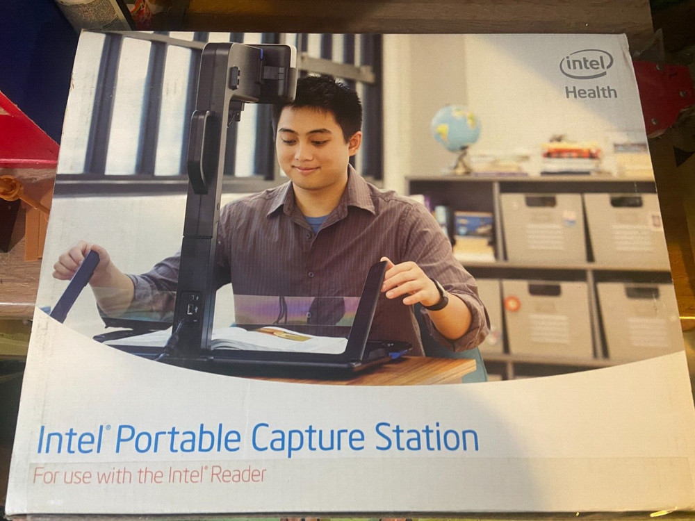 NEW Intel Health Reader Mobile Portable Capture Text To Read Stand