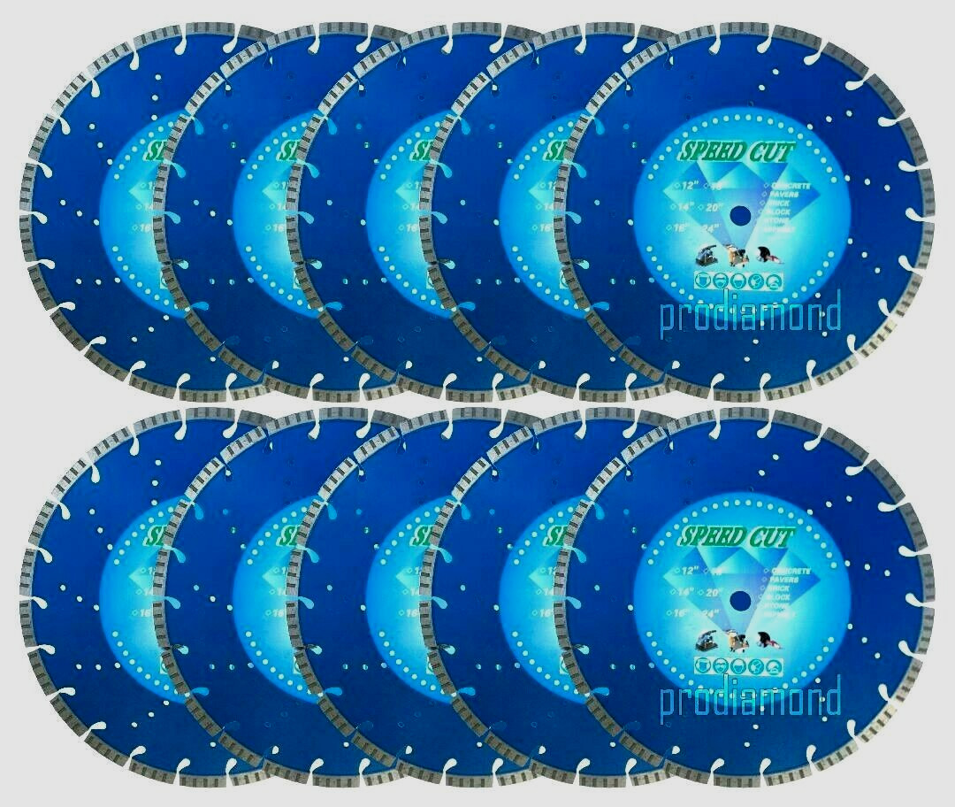 14" (10) TURBO Concrete Paver Brick Block Precast Stone Diamond Blade-SPEED CUT