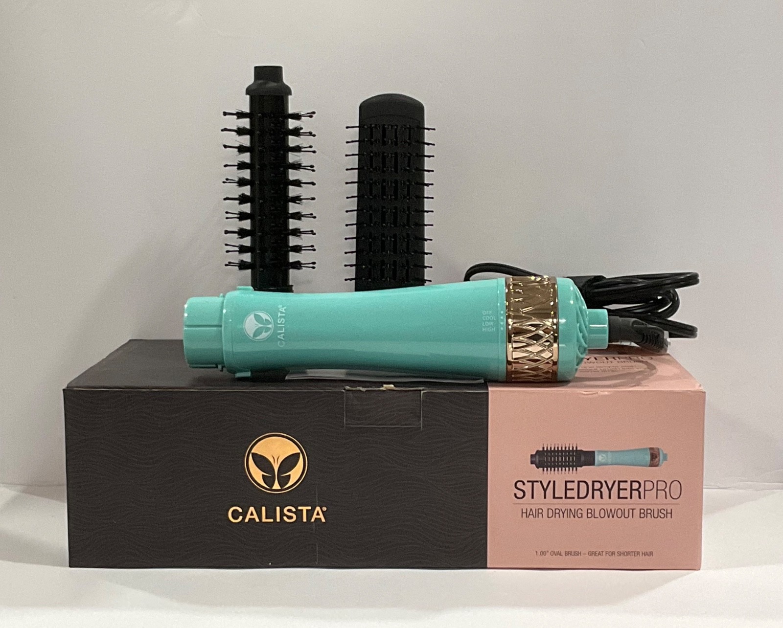 Calista StyleDryer Pro Hair Drying Blowout Brush Style Blue Agave  Choose size